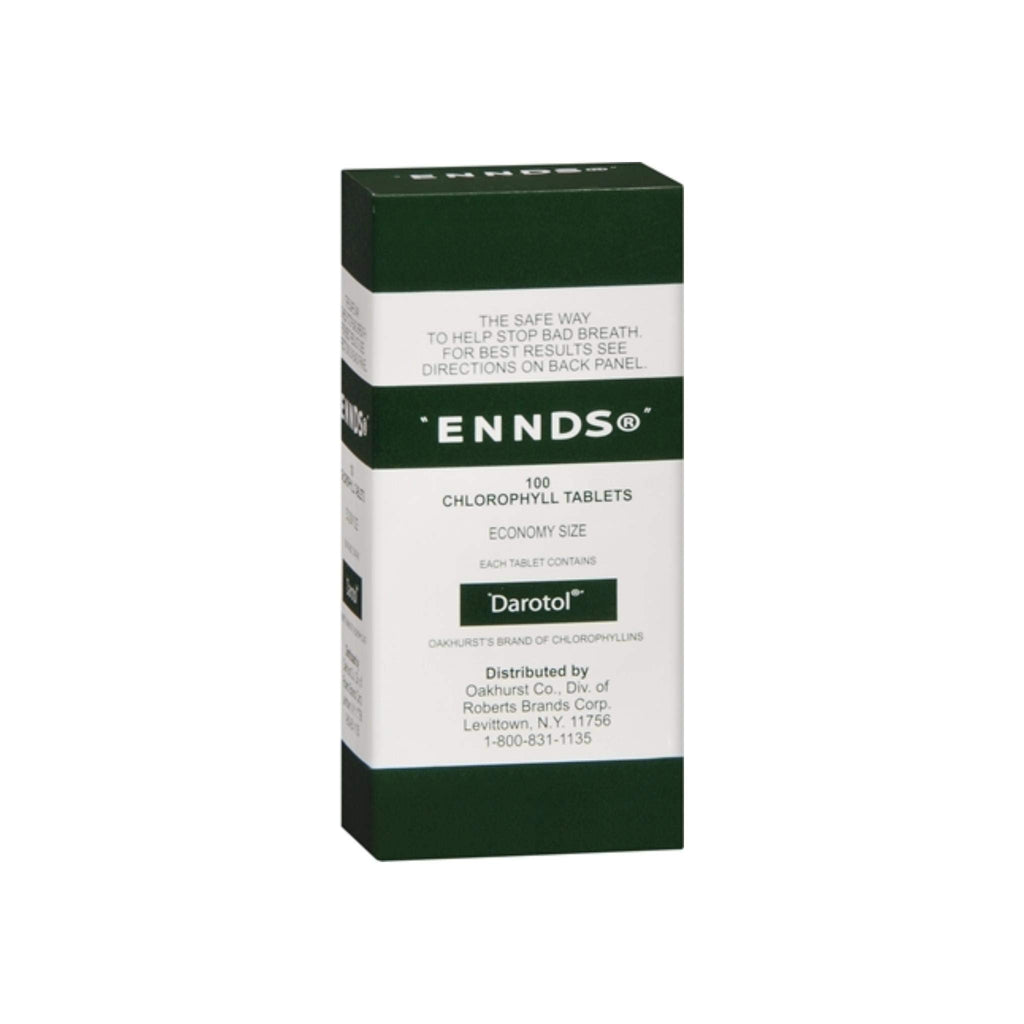 OAKHURST COMPANY Ennds Tabs Bad Breath Remedy Chlorophyll Tablets