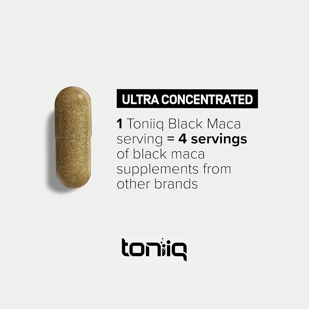 Toniiq Black Maca Root 20:1 Extract - 120 Capsules - image 3