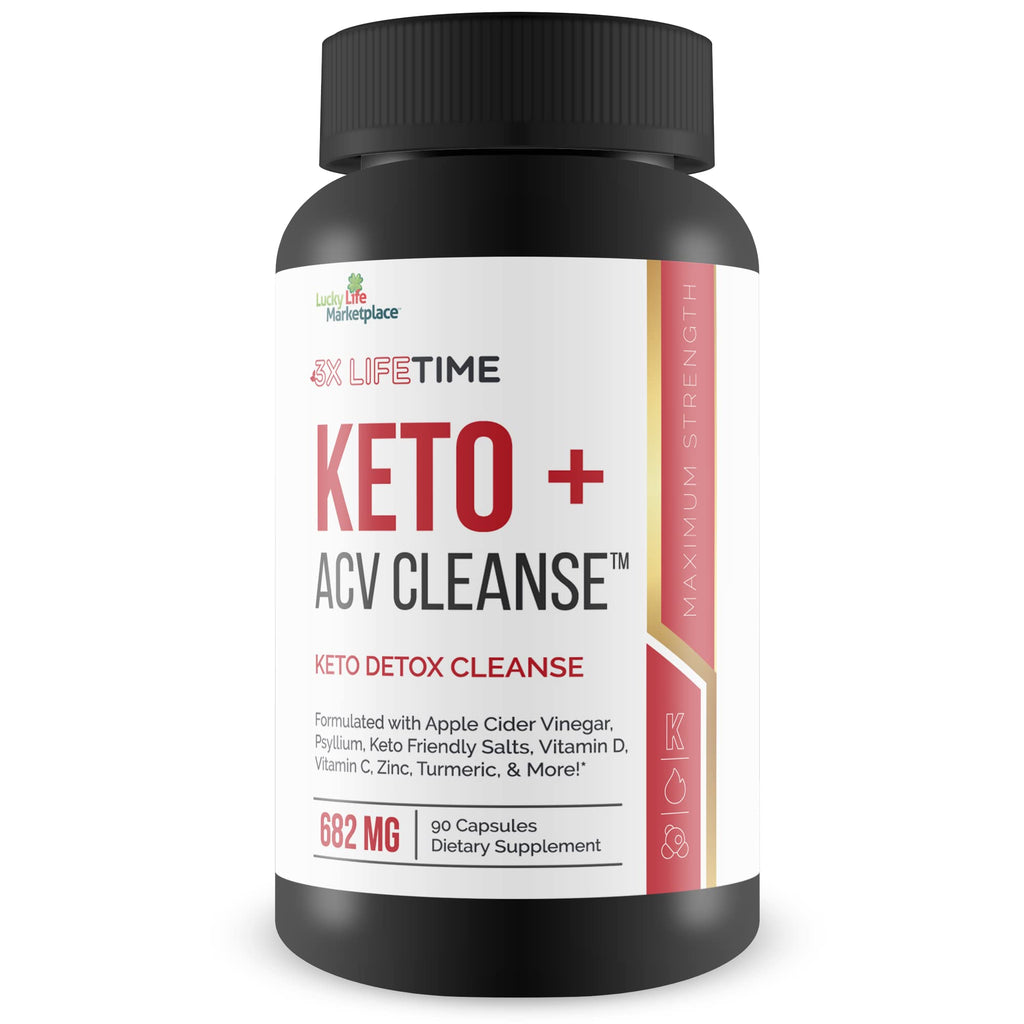 Generic 3X Lifetime Keto + ACV Cleanse - Keto Detox Cleanse for Full