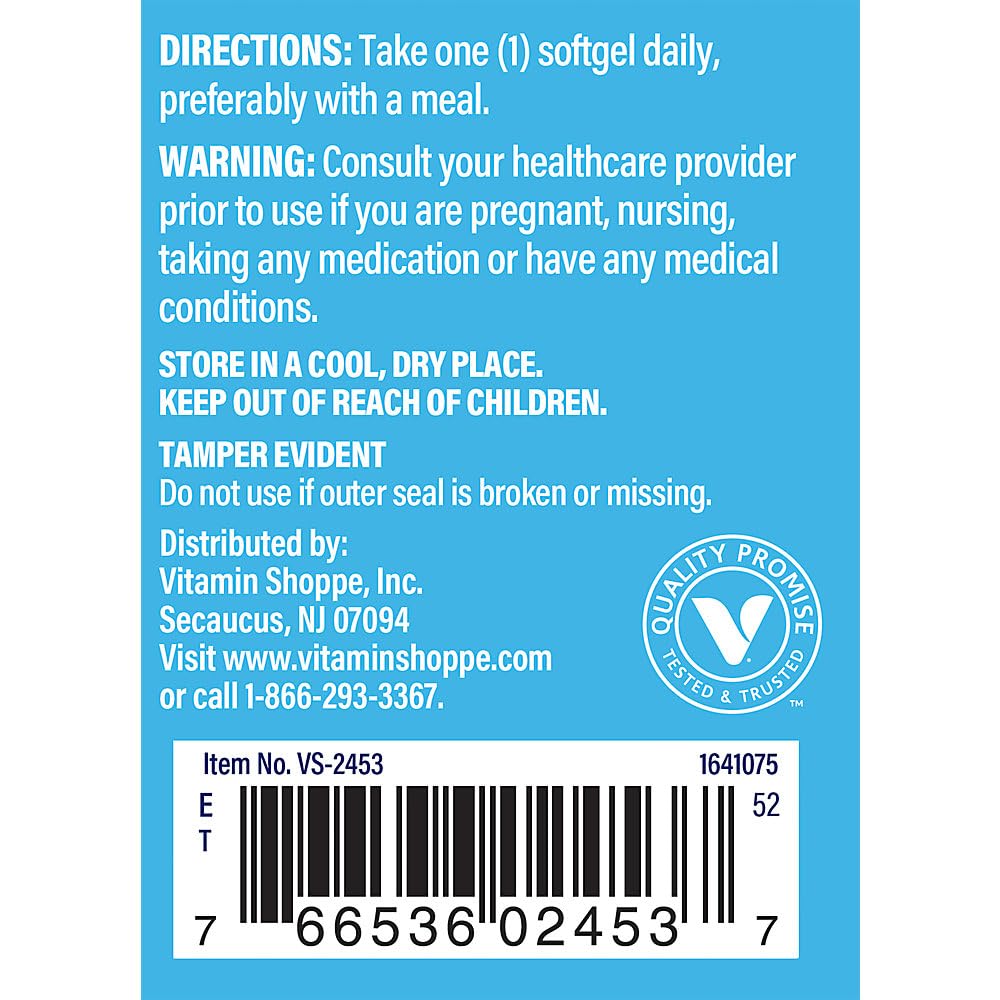 The Vitamin Shoppe Vitamin D3 1000 IU Softgels - 100 Softgels - image 3