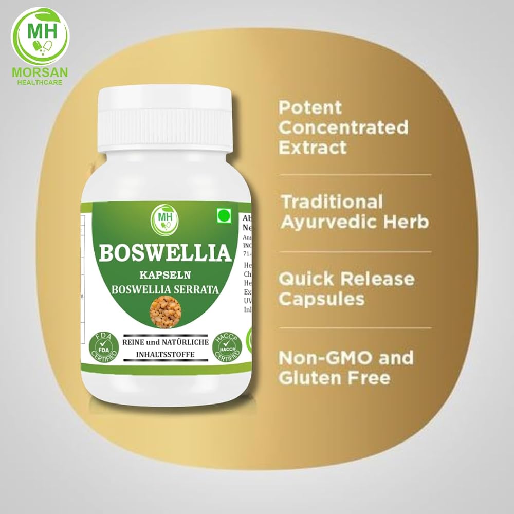 Morsan Healthcare Boswellia Serrata 500mg - 60 Vegetarian Capsules - image 5