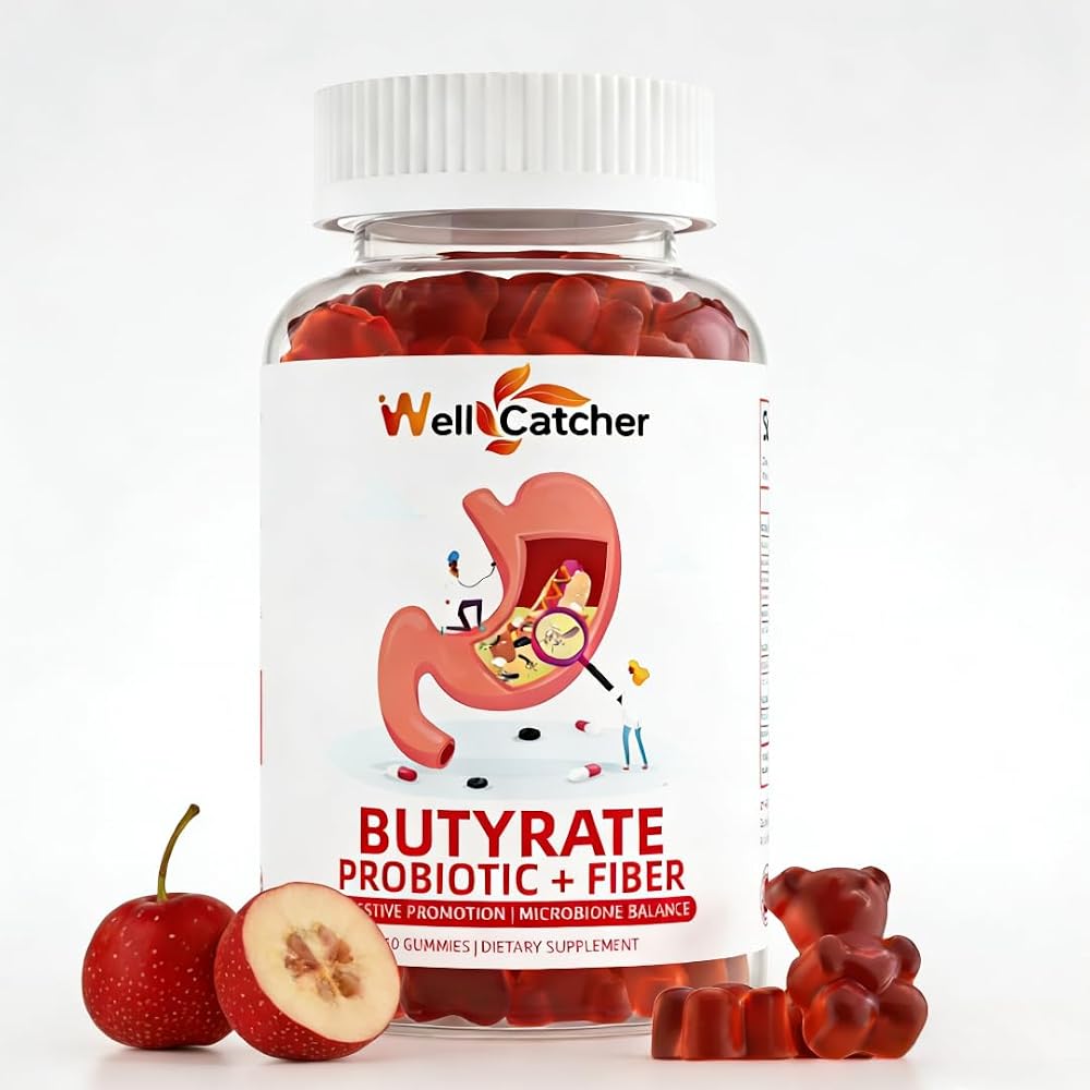 Wellcatcher Butyrate Gummies Gut Health Supplement - 60 Gummies