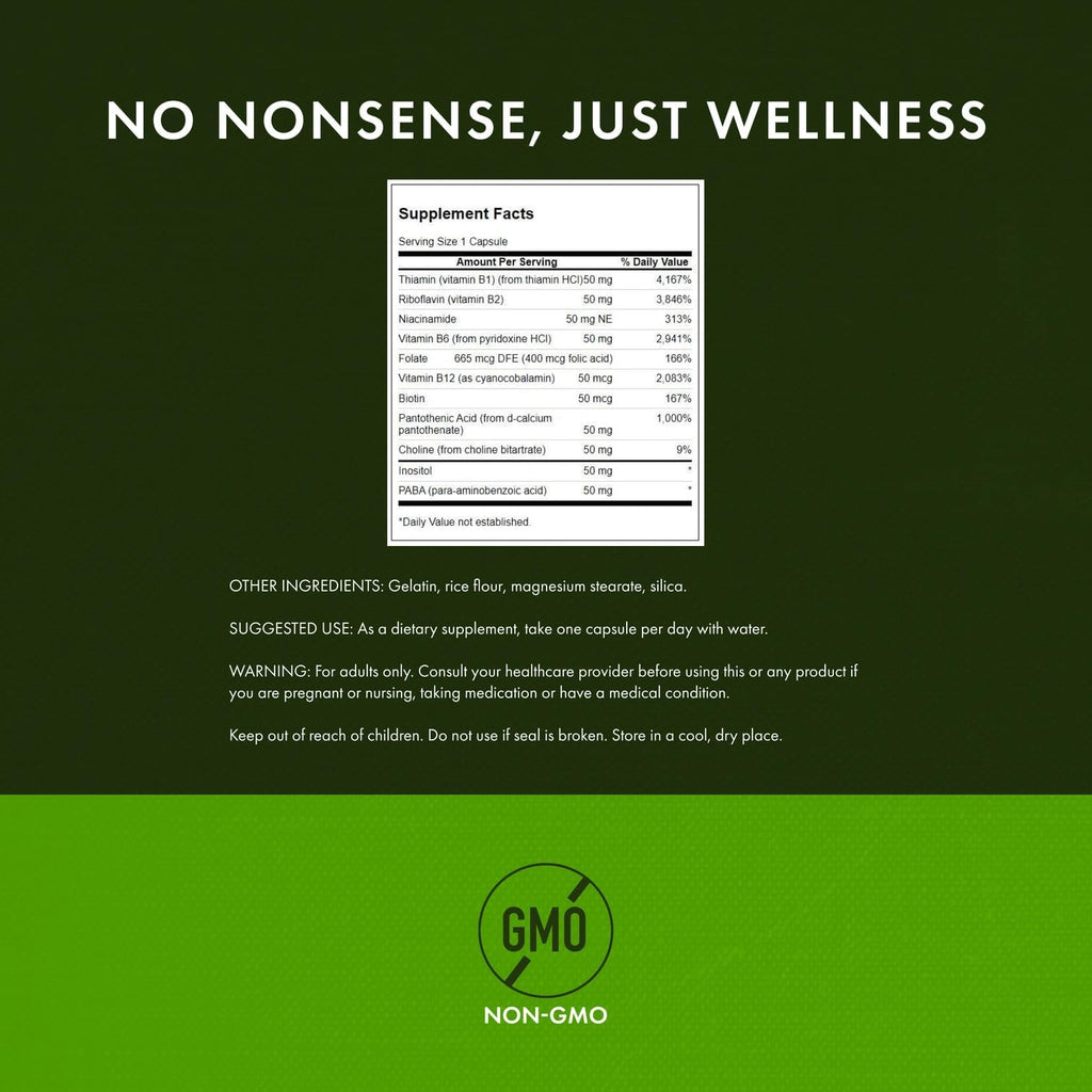 Swanson Balance B-50 High-Potency B Vitamin Complex for Busy Adults