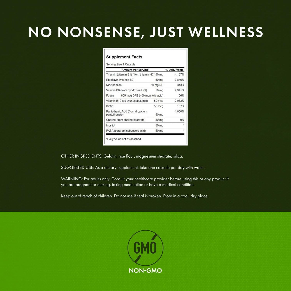 Swanson Balance B-50 High-Potency B Vitamin Complex for Busy Adults
