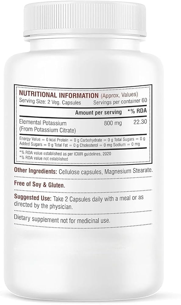 Generic Potassium Citrate 800 mg - 120 Vegetarian Capsules - image 6
