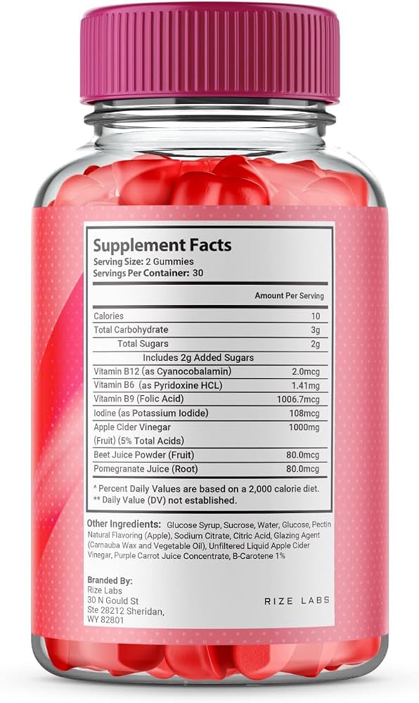 rize labs Keto Max Pro ACV Keto Gummy - 180 Gummies - image 7