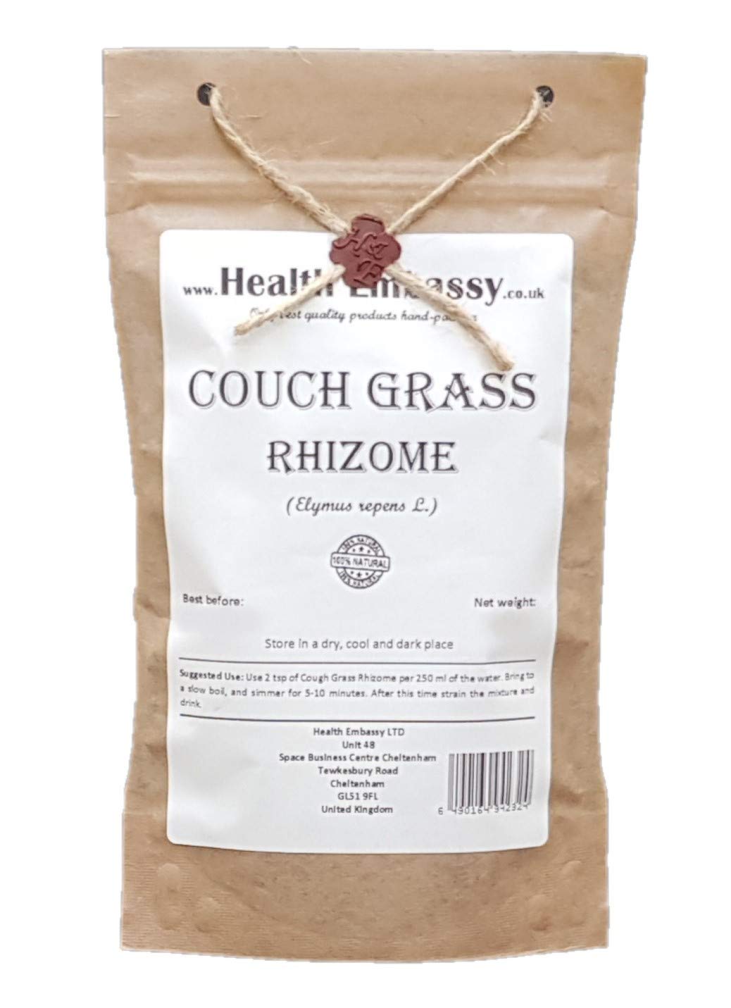 Health Embassy Couch Grass Rhizome Herbal Tea - 100g