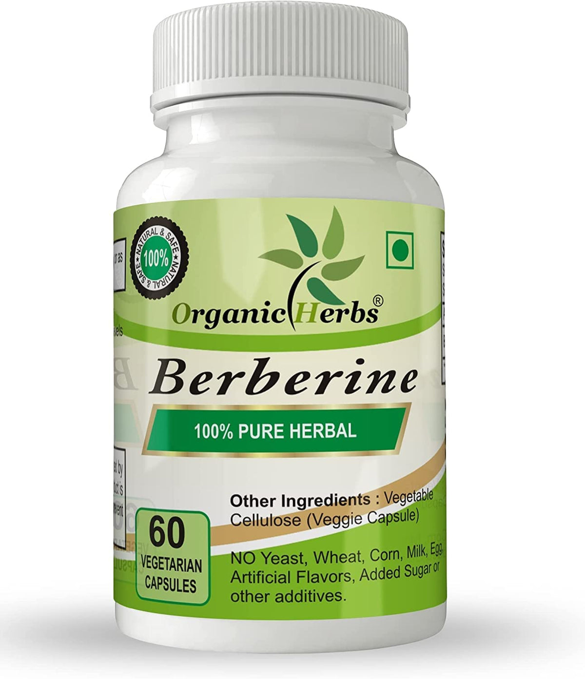 Organic Herbs Ayurvedic Berberine - 240 Capsules