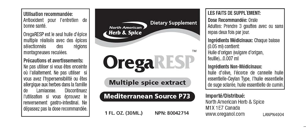 North American Herb & Spice OregaRESP P73 Oil - 1 Ounce - image 3