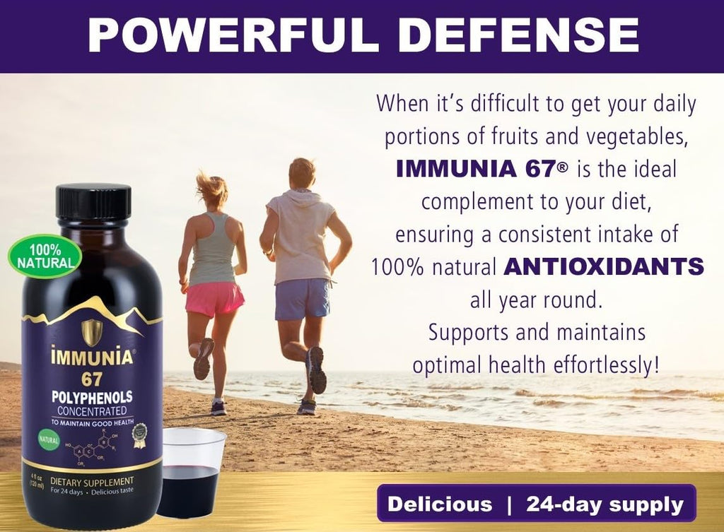 Immunia 67 polyphenols - Elderberry Concentrate with Wild Blueberry.