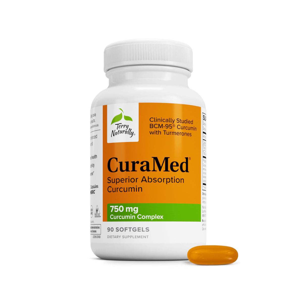 Terry Naturally CuraMed 750 mg - BCM-95 Curcumin Supplement - Brain