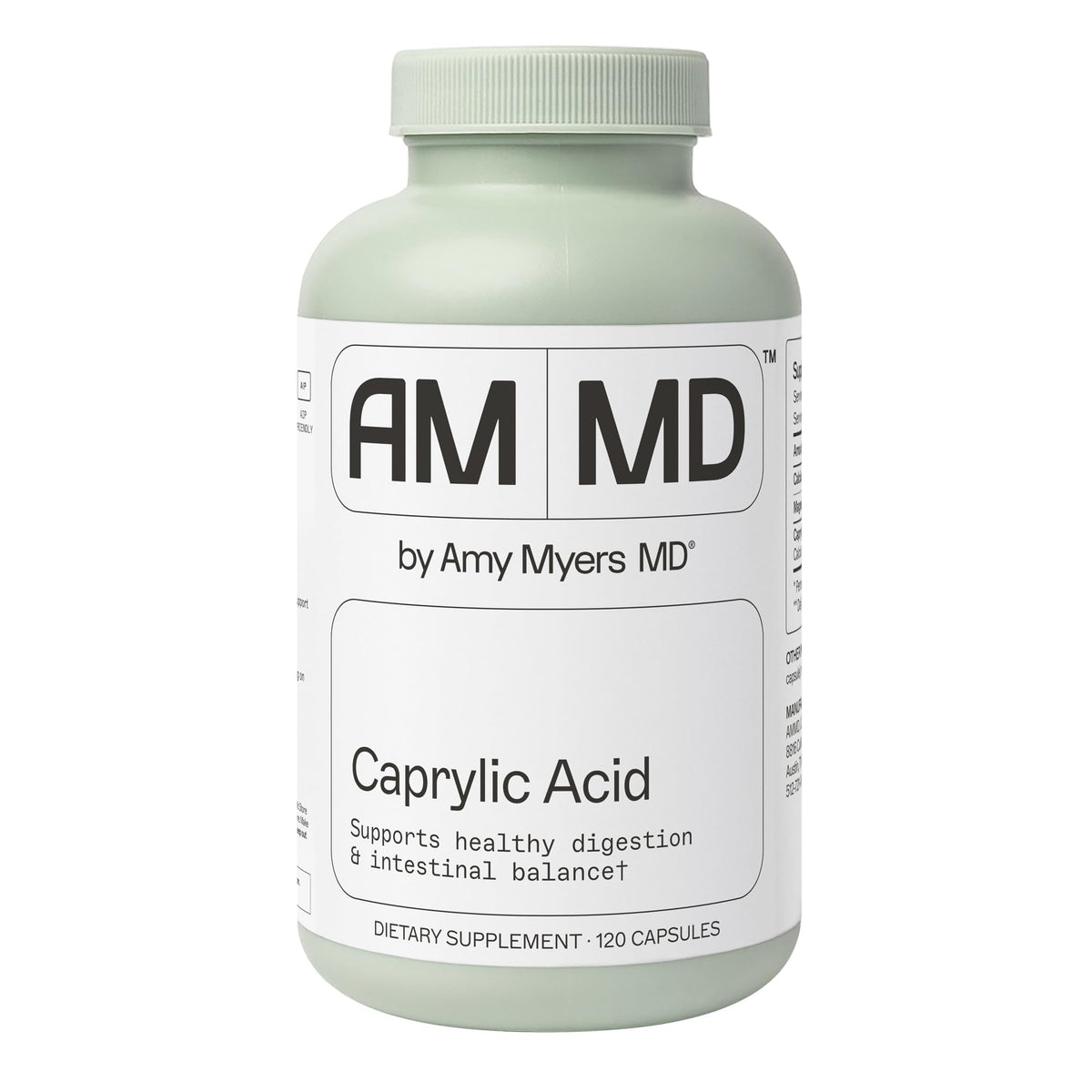 Amy Myers MD Caprylic Acid Digestion Support - 120 Capsules