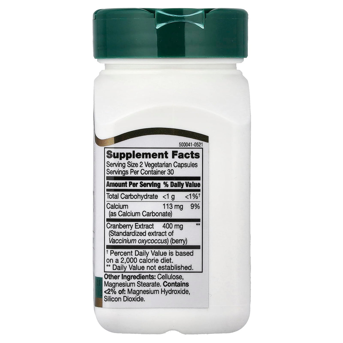 21st Century Cranberry Extract Standardized - 60 Vegetarian Capsules - image 2