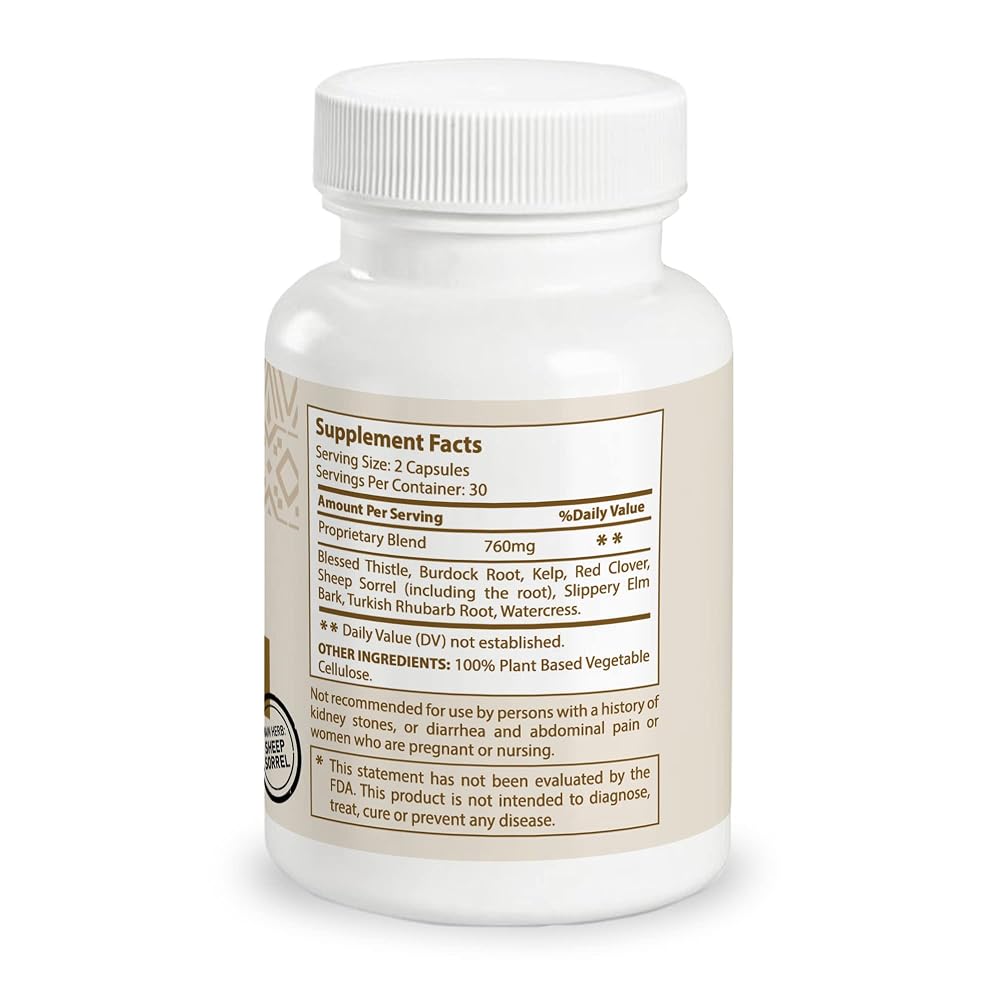 MEINTU Organic 8 Herb Essiac Capsules - 60 Capsules - image 3