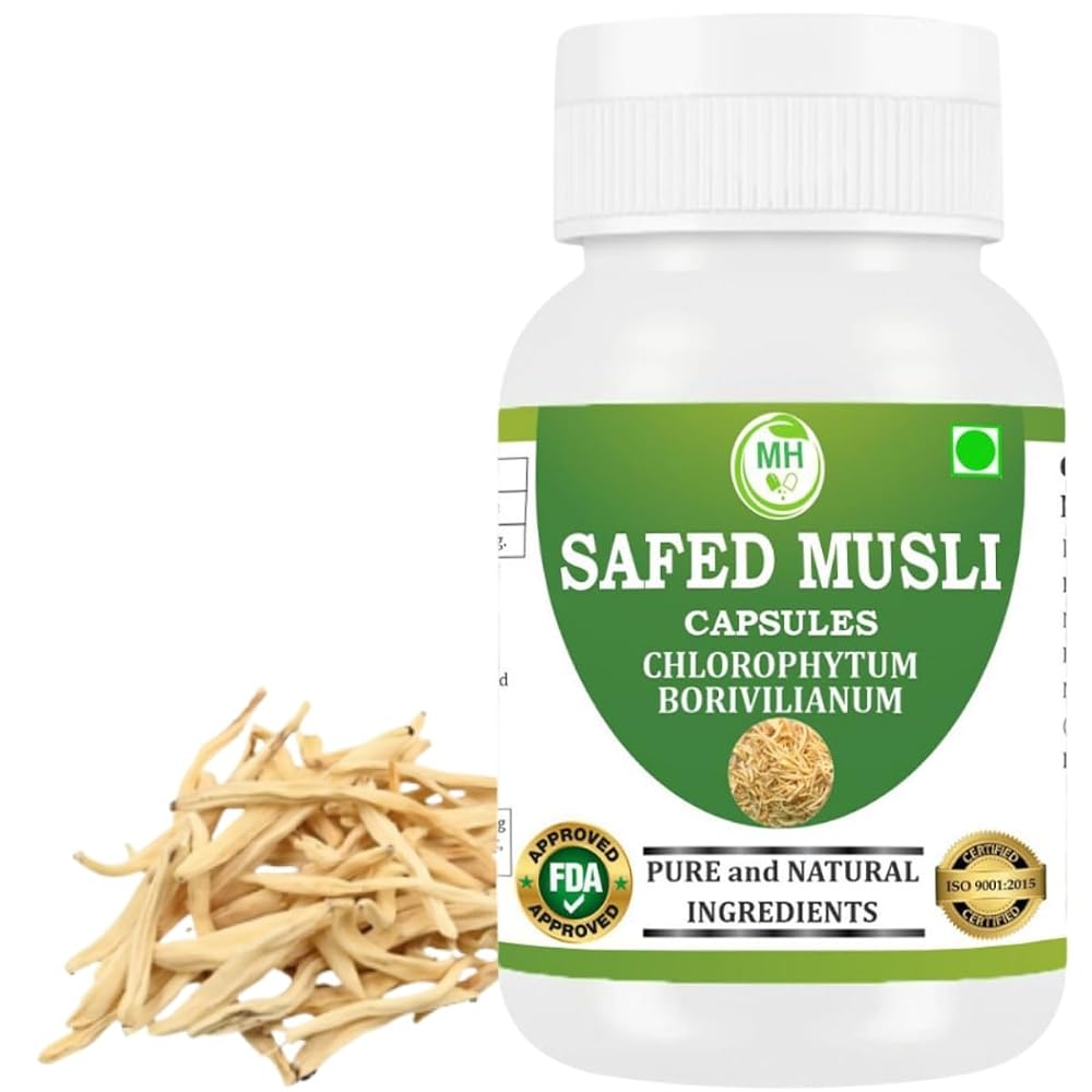 Morsan Healthcare Safed Musli 500 mg - 60 Vegetarian Capsules