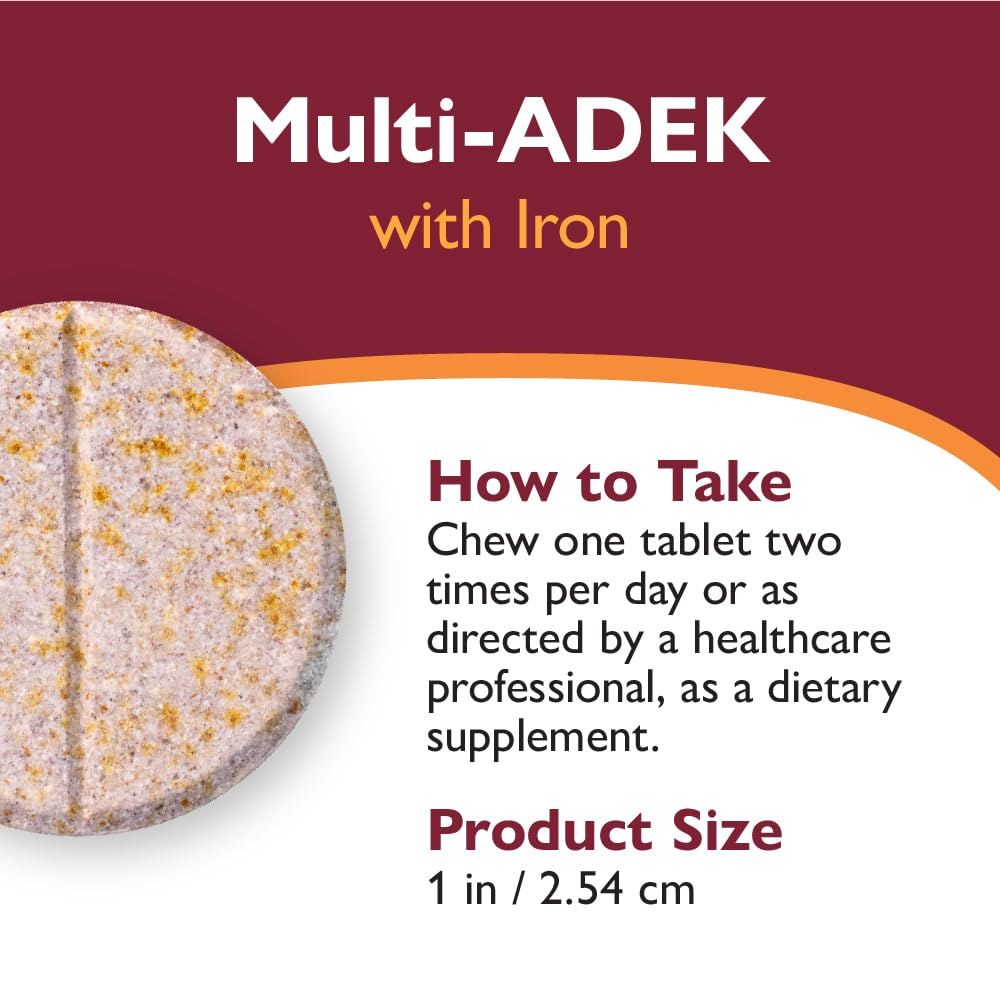 Celebrate Vitamins Multi ADEK Chewables 60mg Iron - 60 Tablets - image 5