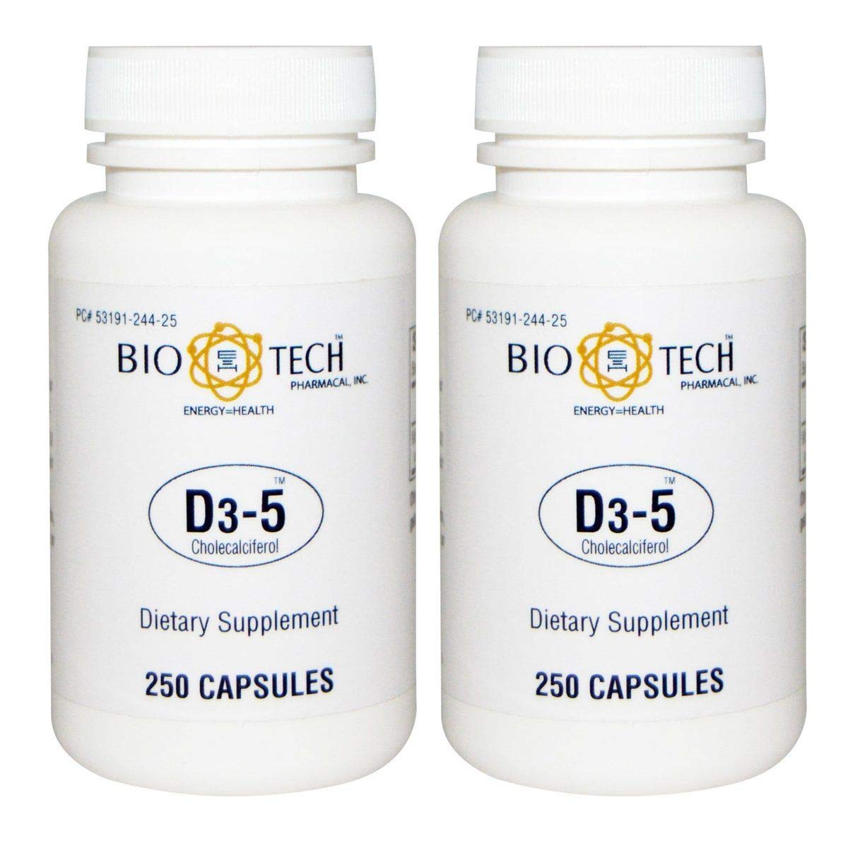 Bio-Tech Pharmacal D3-5 Vitamin D3 5000 IU - 500 Tablets