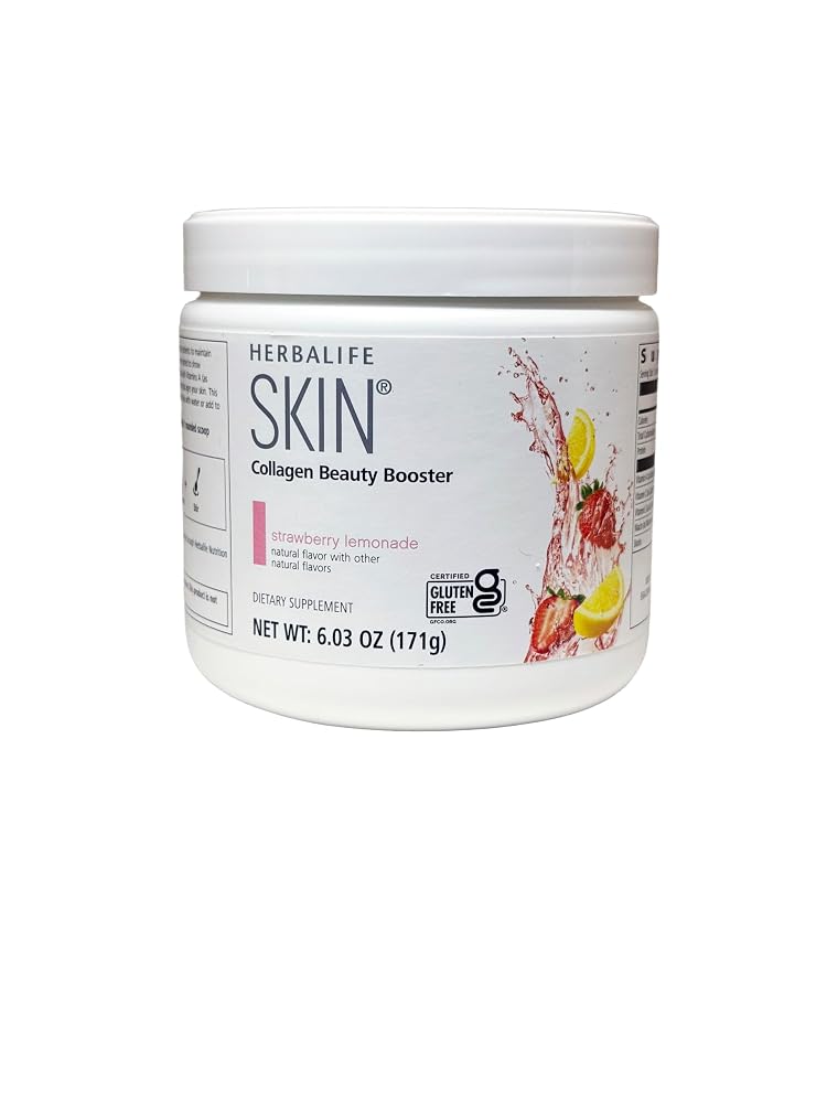 Herbalife Colágeno Potenciador de Belleza SKIN Strawberry Lemonade - 6.03 Oz