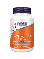 NOW Foods Citrulline 750mg - 90 Vegetarian Capsules