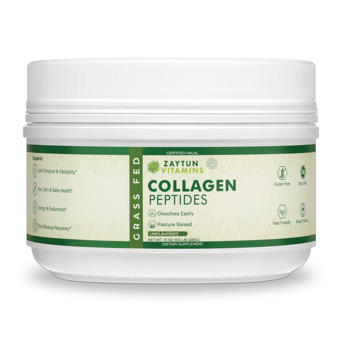 Zaytun Halal Collagen Peptides Powder Type I & III - 10 oz