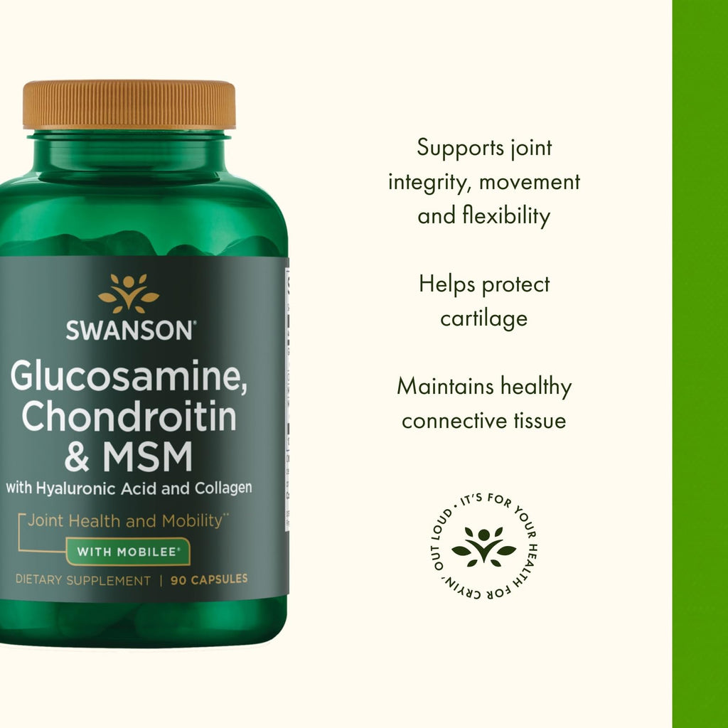 Swanson Glucosamine Chondroitin & MSM with Hyal-Joint - 90 Capsules - image 4
