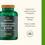 Swanson Glucosamine Chondroitin & MSM with Hyal-Joint - 90 Capsules - image 4