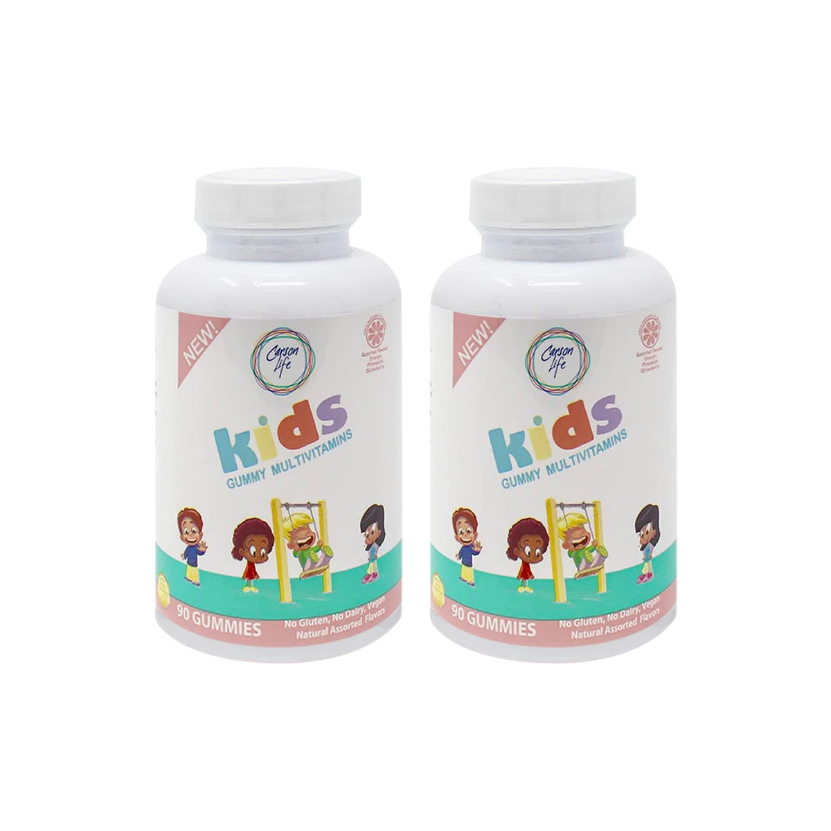 Carson Life Kids Multivitamin Gummies with Vitamins A B C H - 180 Count