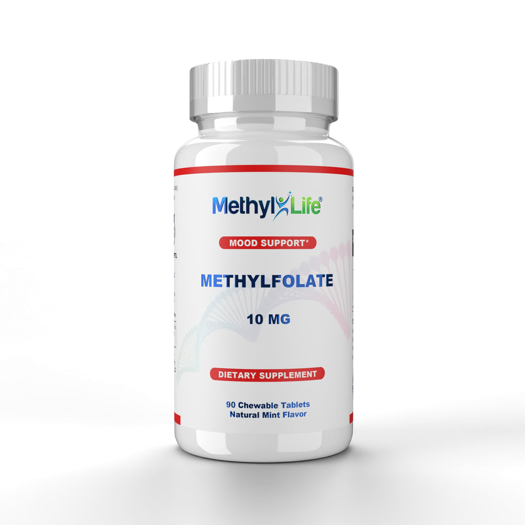 Methyl-Life L-Methylfolate 10 mg Chewable Tablets - 90 Count