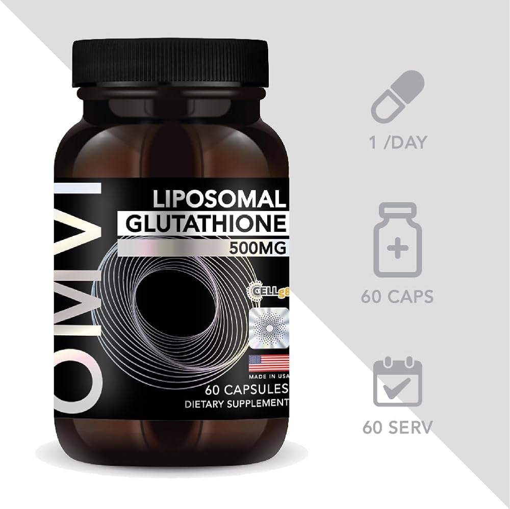Omvi Liposomal Glutathione 500mg Antioxidant - 60 Capsules - image 2