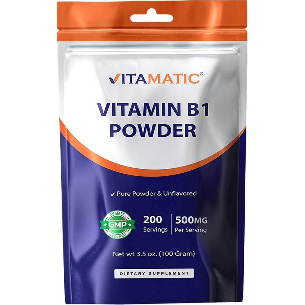 Vitamatic Vitamin B1 Pure Powder - 100 Grams