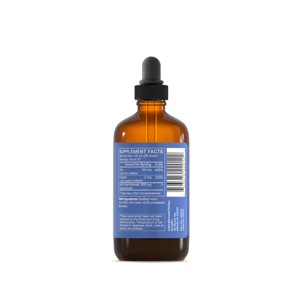 BodyBio Liquid Zinc Drops for Immune Support - 2 Fl Oz - image 2