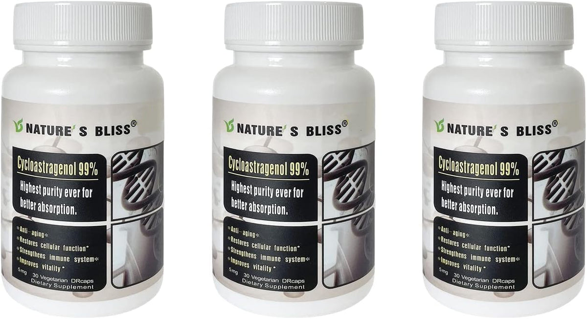 Nature'sbliss DRcaps Cycloastragenol 99%+, Made in USA, 5mg