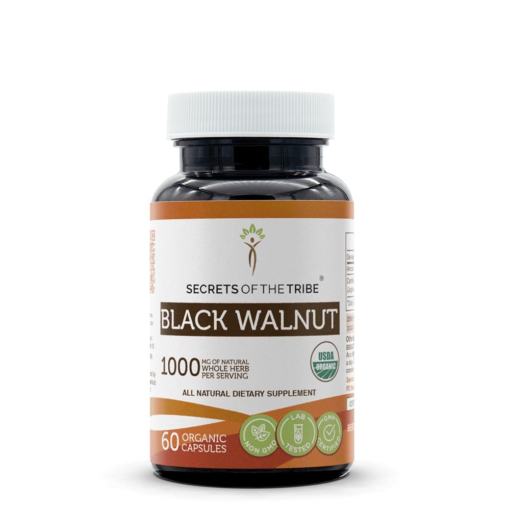 Secrets of the Tribe Black Walnut USDA Organic Capsules