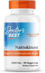 Doctor's Best Nattokinase 2000 FU Heart Health Support - 90 Vegetarian Capsules