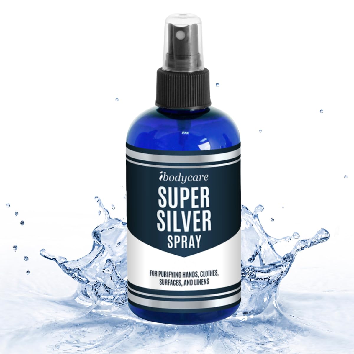 ibodycare Super Silver Spray for Immune Support - 8 Fl Oz