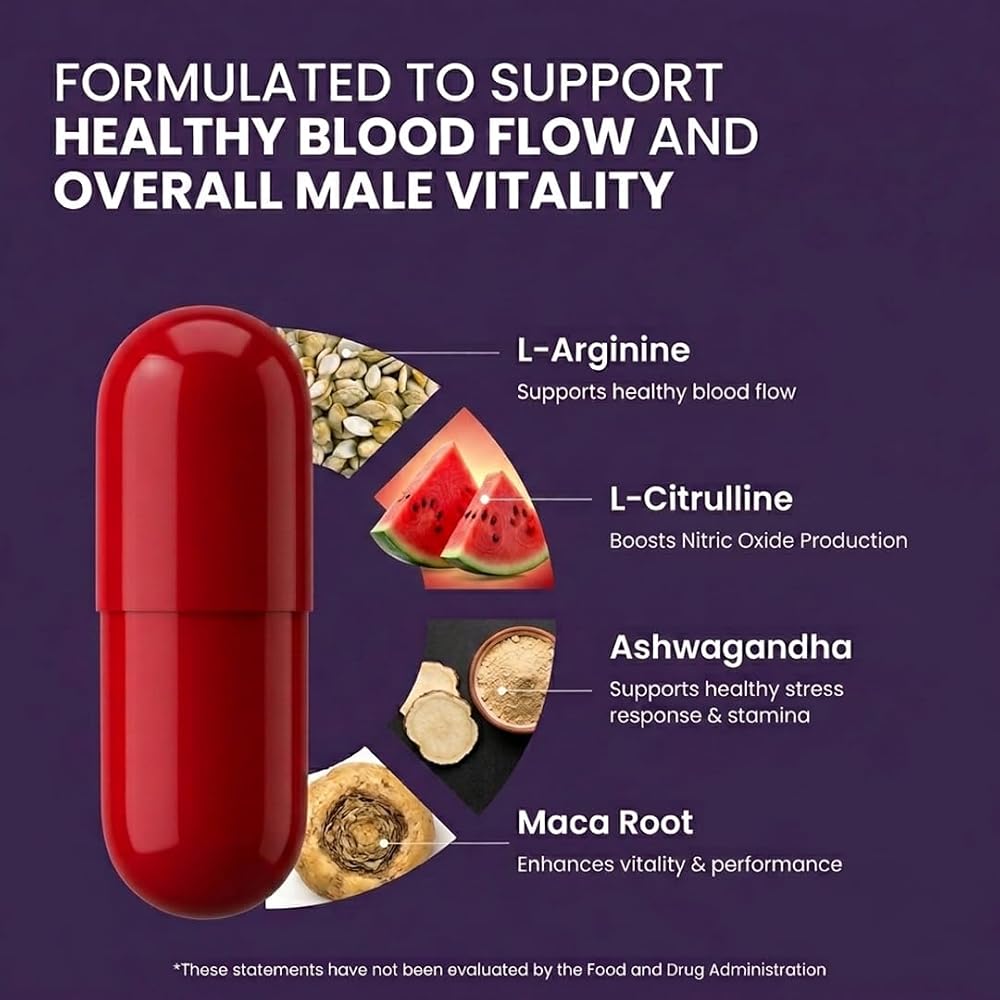 Mars by GHC Nitric Oxide Booster with L-Arginine & L-Citrulline - 60 Capsules - image 3