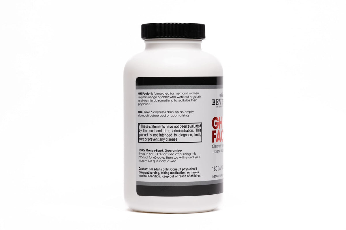 Beverly International GH Factor Arginine & Lysine - 180 Capsules - image 3