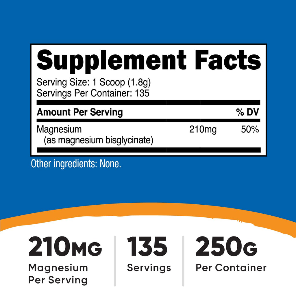 Nutricost Magnesium Glycinate Powder - 250 Grams - image 2