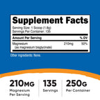 Nutricost Magnesium Glycinate Powder - 250 Grams - image 2