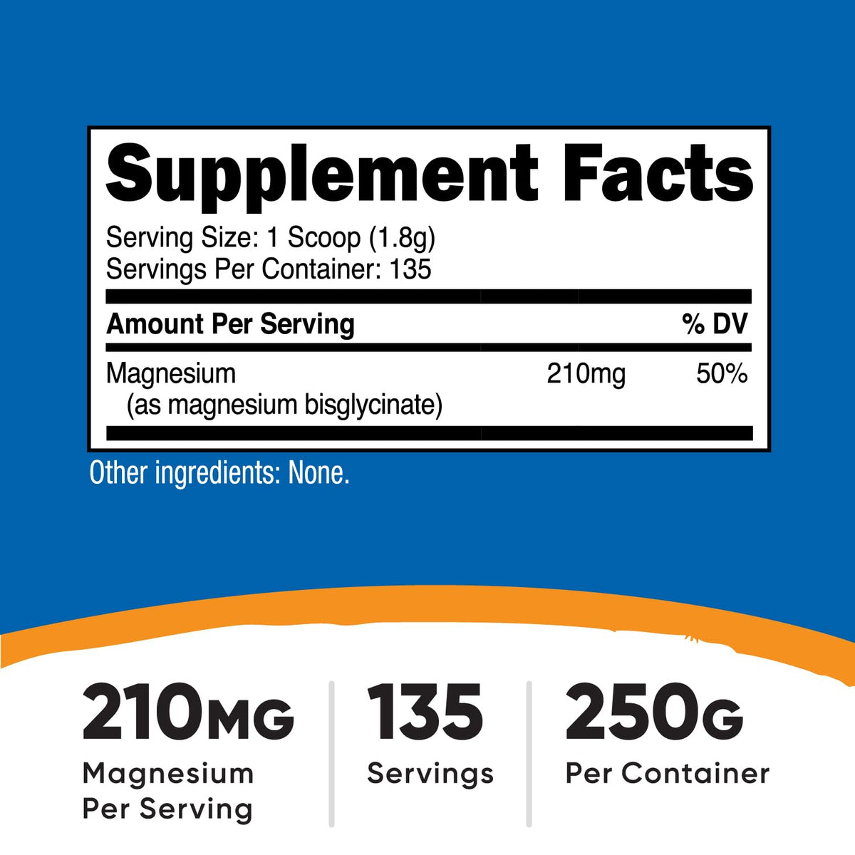 Nutricost Magnesium Glycinate Powder - 250 Grams - image 2