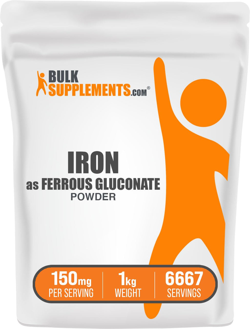 BulkSupplements.com Ferrous Gluconate Powder