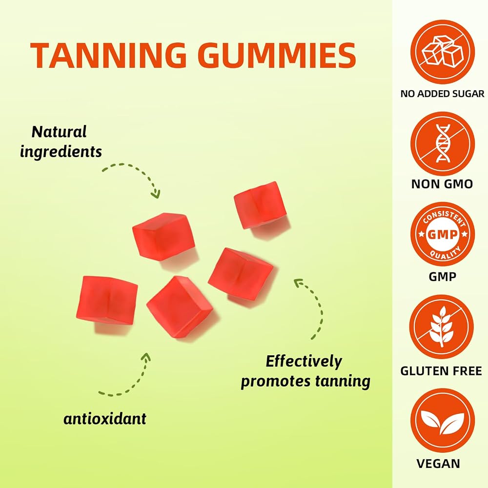 HEALOADING Tanning Gummies with Astaxanthin & Lycopene - 60 Count - image 4