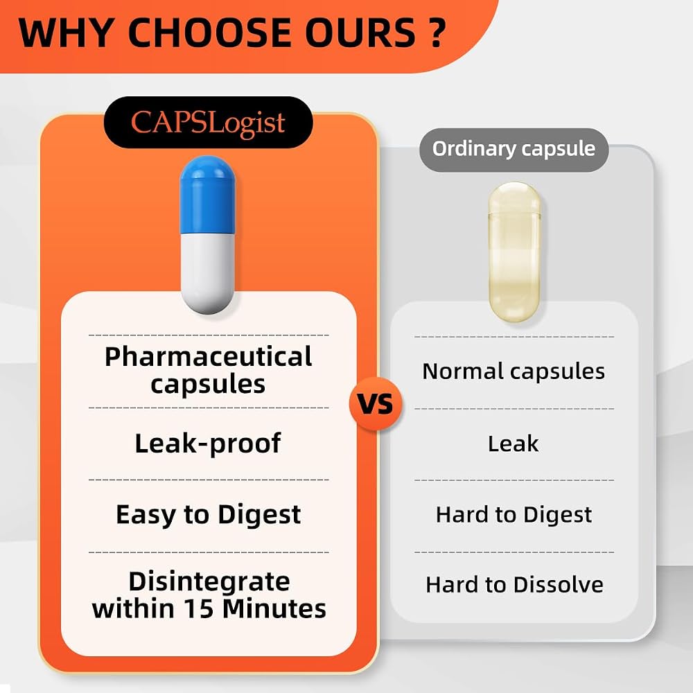 CAPSLogist Size 0 Gelatin Empty Capsules