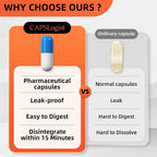 CAPSLogist Size 0 Gelatin Empty Capsules
