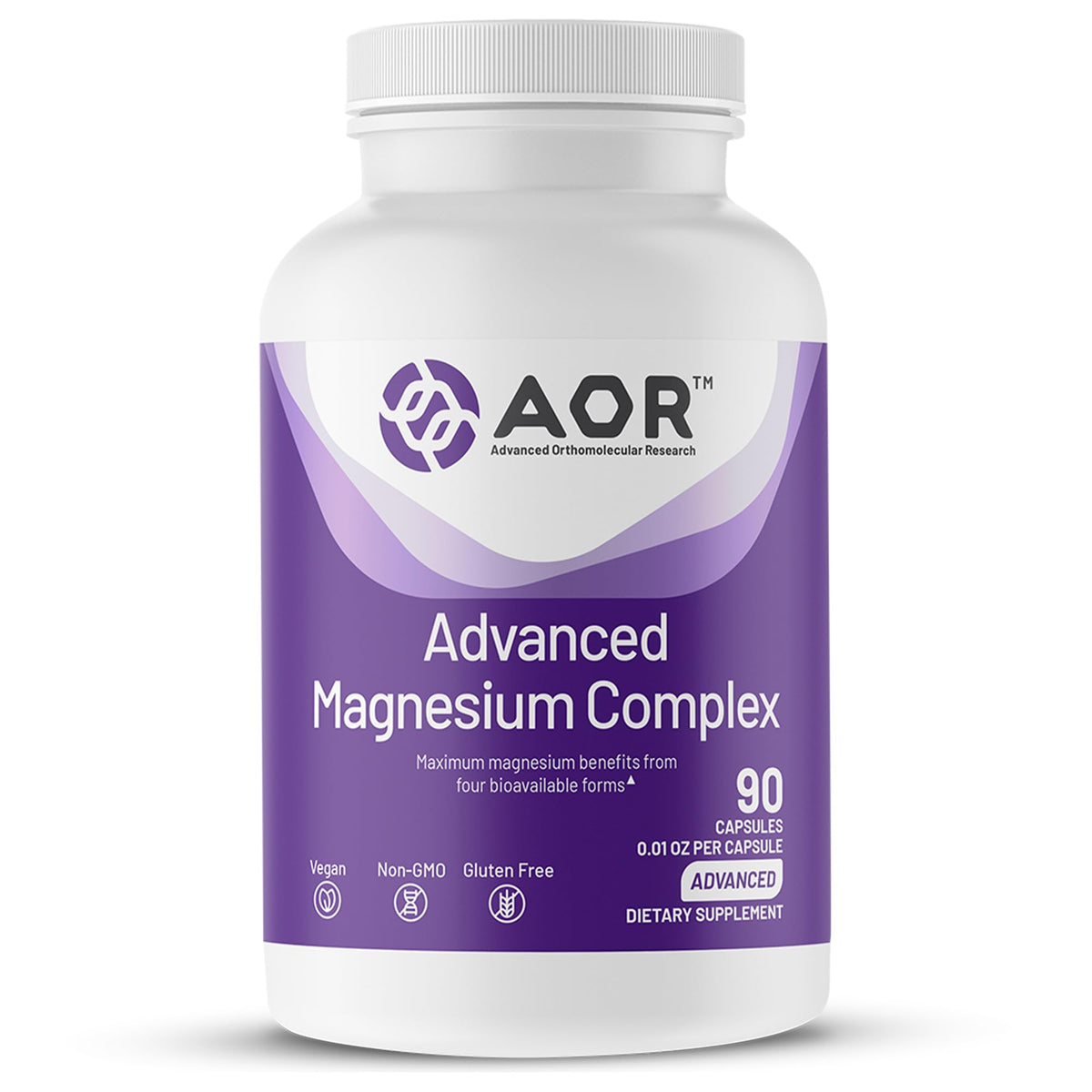 AOR Magnesium Glycinate 4 Forms - 90 Vegan Capsules