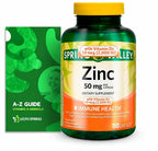 LightSpring Zinc 50mg with Vitamin D3 2000 IU - 150 Capsules