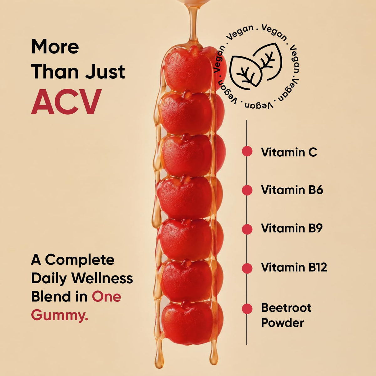 WeightWorld Apple Cider Vinegar Gummies with Mother 1000mg - 90 Count - image 5