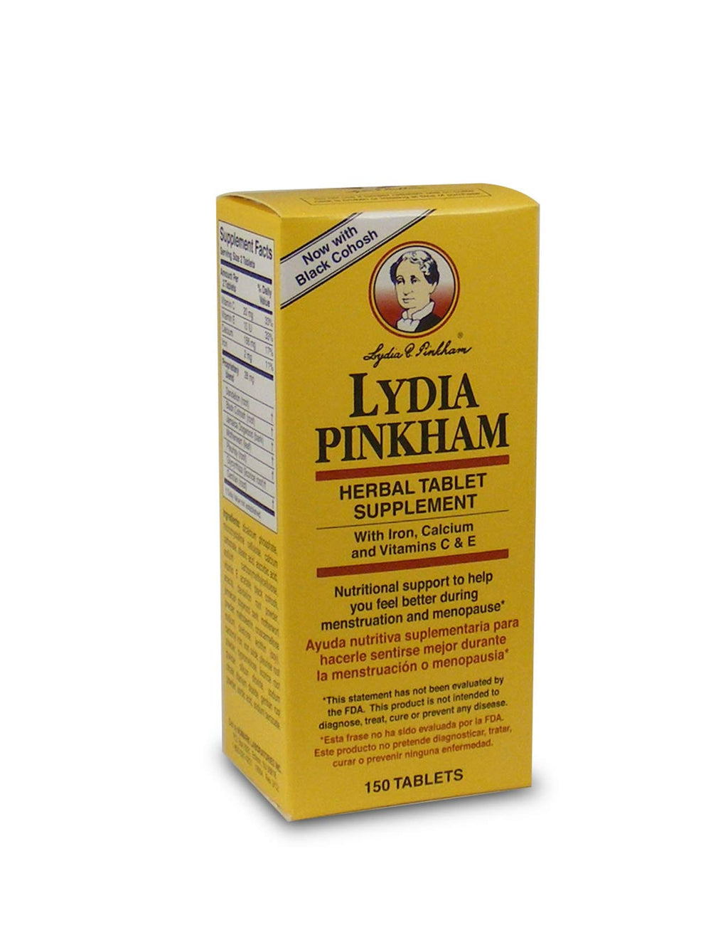 Lydia Pinkham Herbal Tablets for Menstruation and Menopause Support