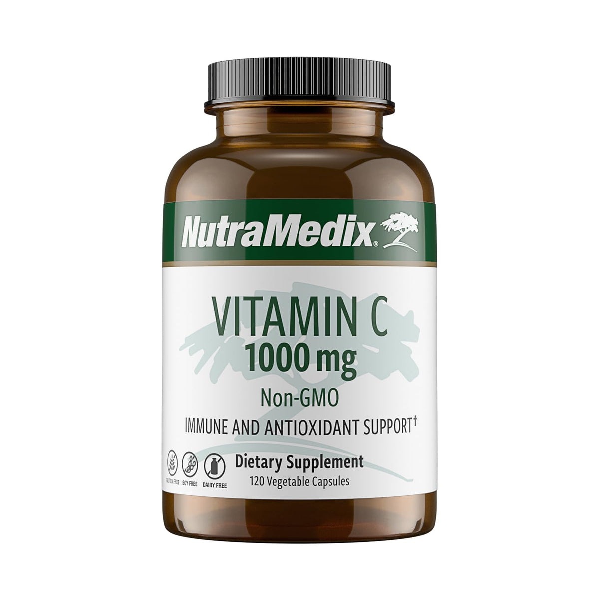 NutraMedix Vitamin C 1000mg Immune Support - 120 Vegetarian Capsules