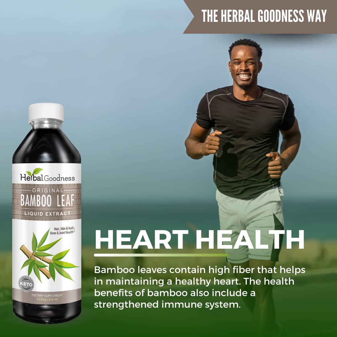 Herbal Goodness Bamboo Leaf Extract Organic Silica Supplement - 12 fl oz - image 5